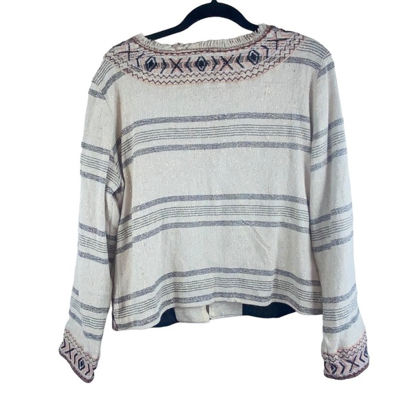 Z&L Women’s Woven Embroidered Boho Aztec‎ Moroccan Jacket Blazer Sz 12 - Picture 8 of 9